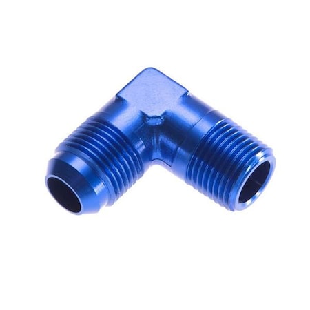 -06 90 DEGREE MALE ADAPTER TO -02 (1/8) NPT MALE - BLUE